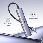 Ugreen 15495 Revodok 5-in-1 USB-C Hub with 4K HDMI, 100W PD, 3 USB-A Data Ports