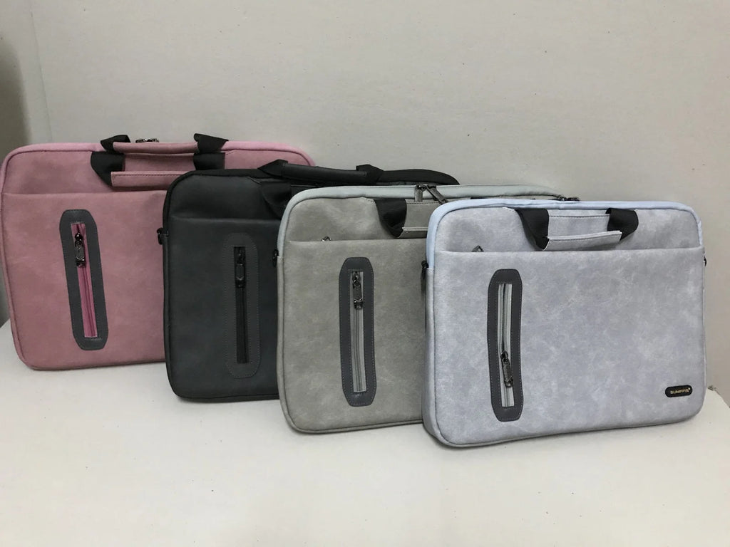 Sumffis SS-0337 Soft PVC PU Leather Material Laptop Bag 15 Inch