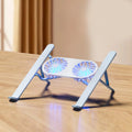 Ergonomic Laptop Holder with Multi Angles Adjustment, Aluminum Cooling Bracket
