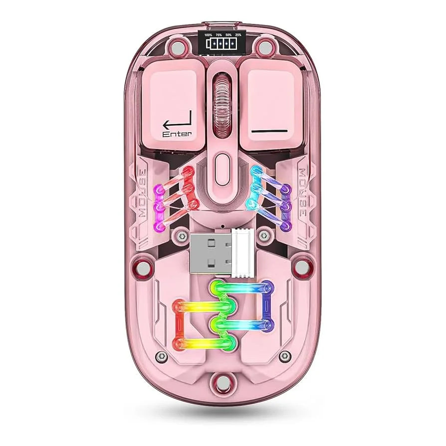 VTech XWD118 Crystal Mouse, Wireless Mouse, Dual Mode, 2.4/Bluetooth, Rechargeable